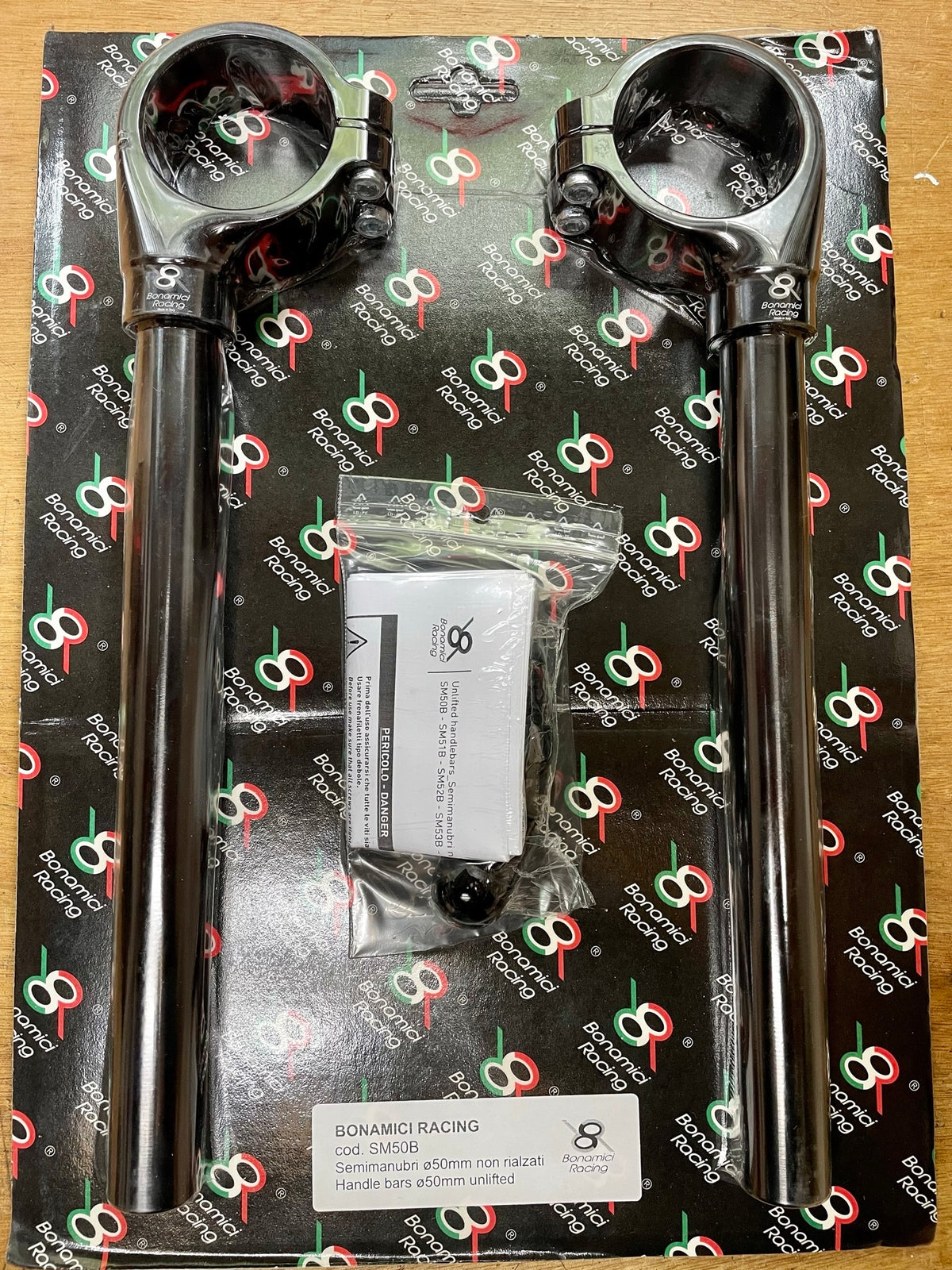 Yamaha R1/R6/R9 50mm Clip-on set Bonamici racing SM50B Handlebar