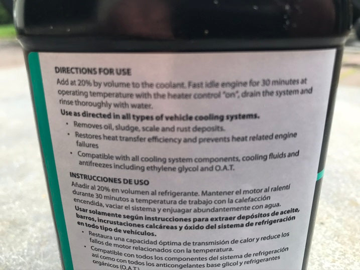 Forté cooling system cleaner