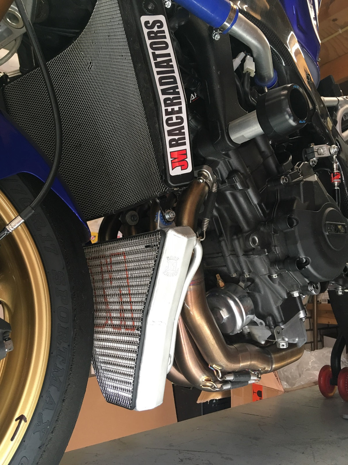 Yamaha R6 2006-2026 Large Additional Oil Radiator Kit – JMRaceradiators