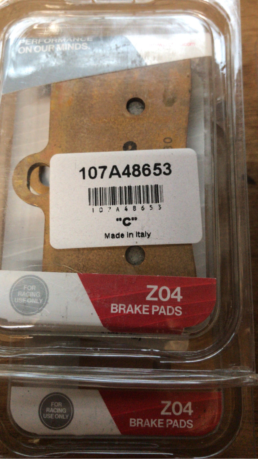 BREMBO Z04 BRAKE PADS / SINTER / YAMAHA 107A48653