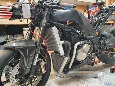 Kawasaki ZX10-R 2004–2005 – additional waterradiator - JMRaceradiators