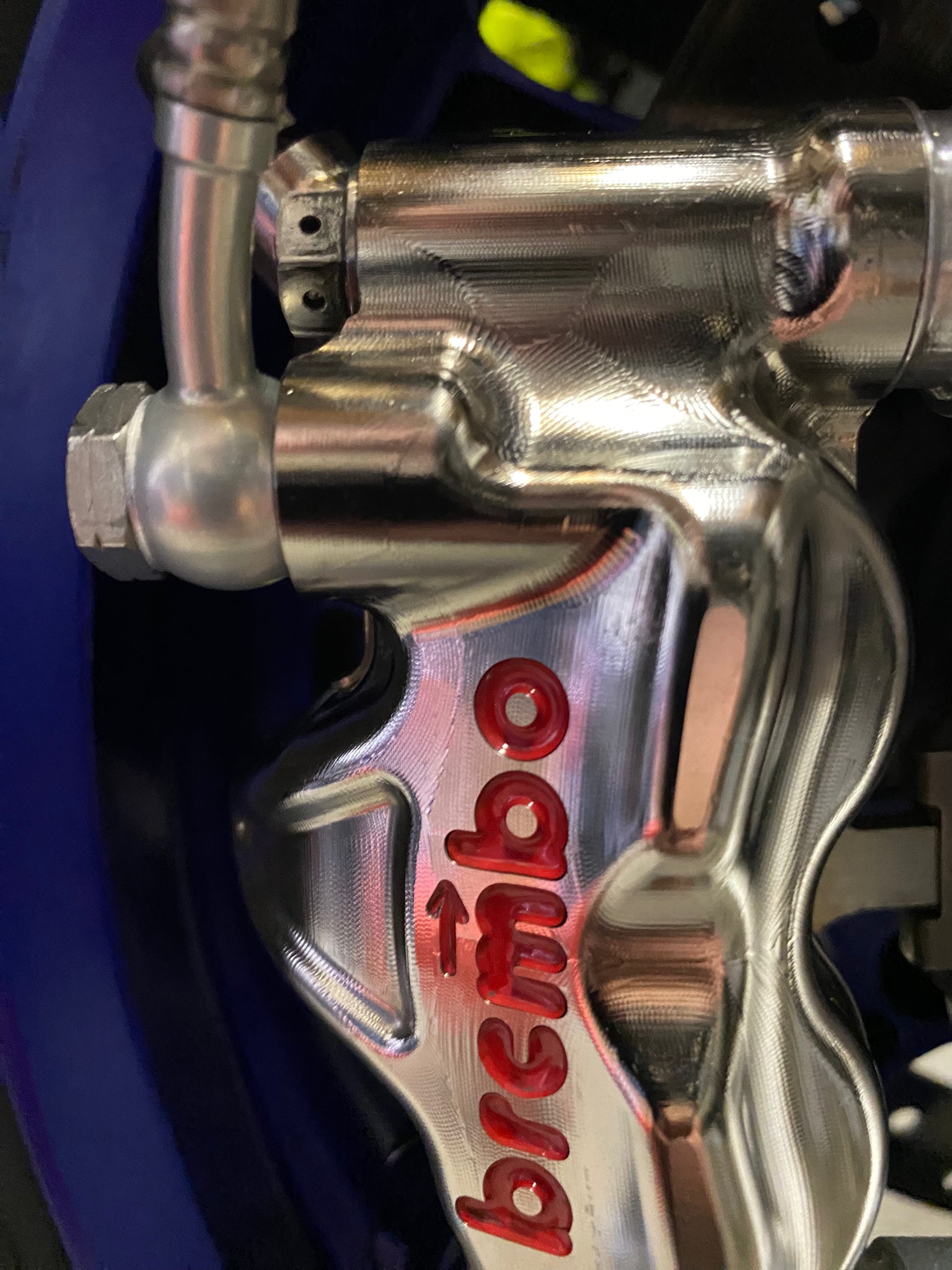 Vordere Bremsleitung aus edelstahl für Brembo GP4-RX Yamaha R1/R6